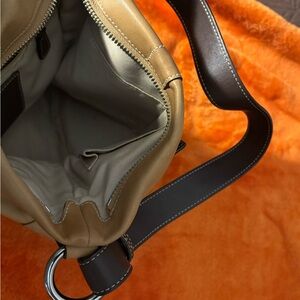 Coach Tan and Brown Mini Bag